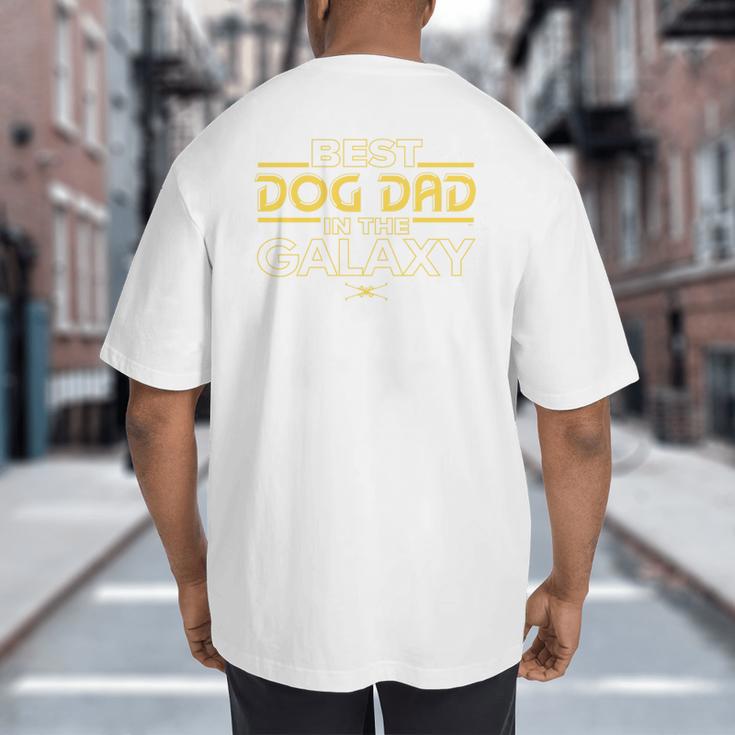 Star Wars Best Dog Dad In The Galaxy Birthday Father’s Day Premium Tri-Blend Big And Tall Men's T-Shirt Back Print
