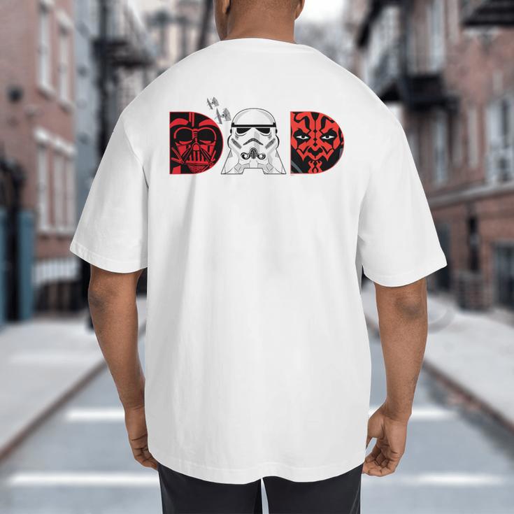 Star Wars Darth Vader Darth Maul Dad Father's Day Birthday Big And Tall Men's T-Shirt Back Print
