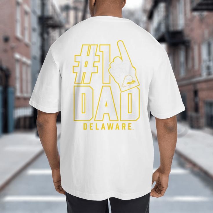 University Of Delaware Blue Hens 1 Dad Big And Tall Men's T-Shirt Back Print