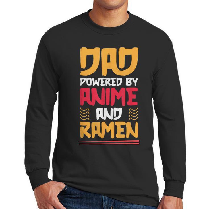 Anime Fathers Day Japanese Manga Otaku Kawaii Anime Dad Men Long Sleeve T-Shirt