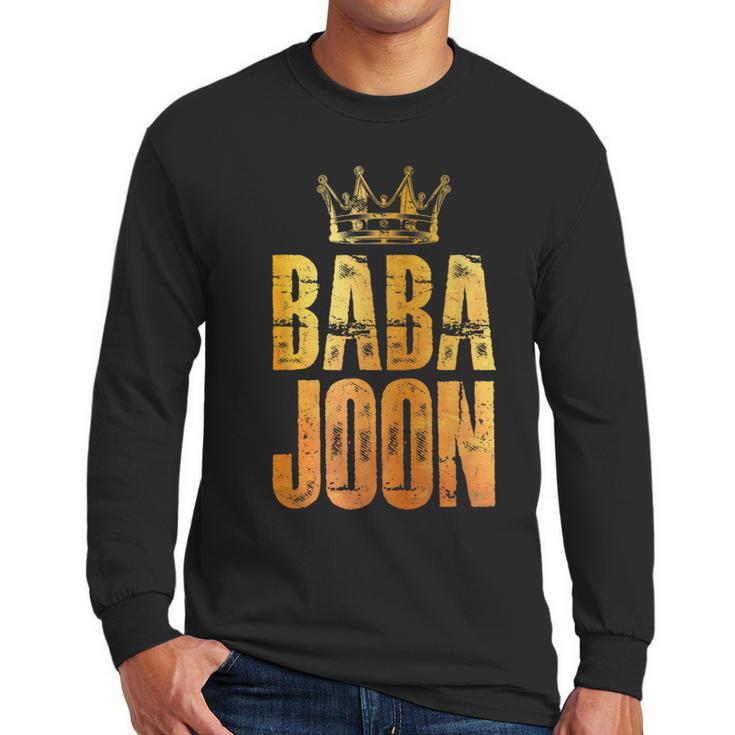 Baba Joon Persian Dad Iran Quote Iranian Fathers Day Men Long Sleeve T-Shirt