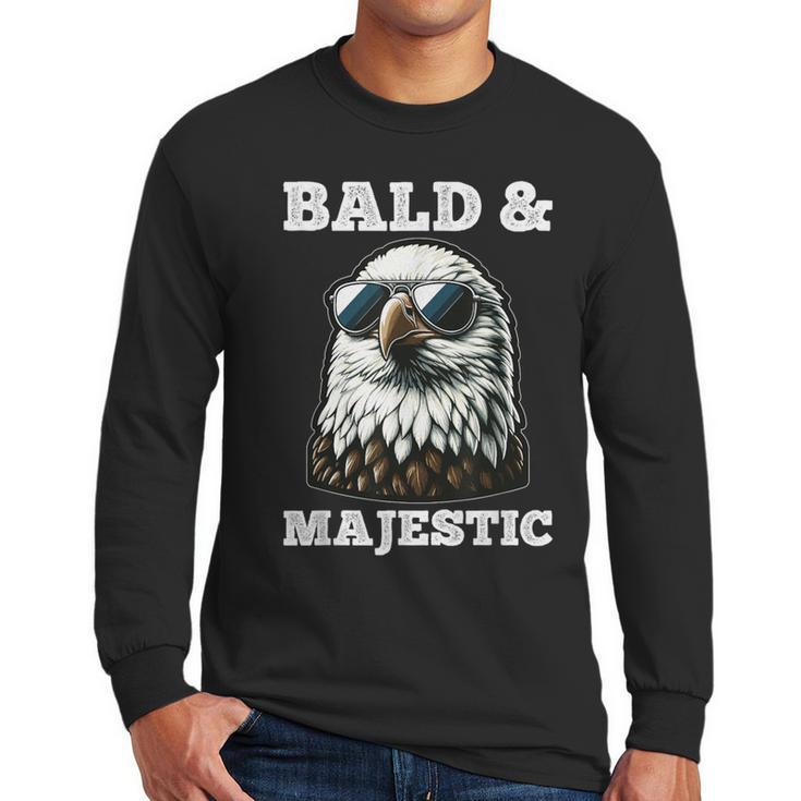 Bald & Majestic Sexy Bald Guy Dad Men Long Sleeve T-Shirt