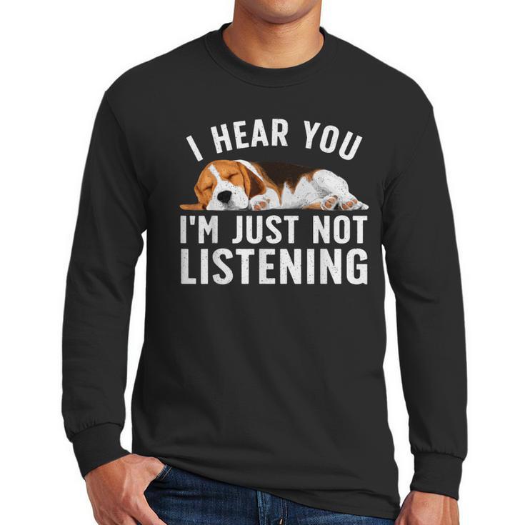 Beagle For Men Women Dad Mom Beagle Dog Lovers Men Long Sleeve T-Shirt