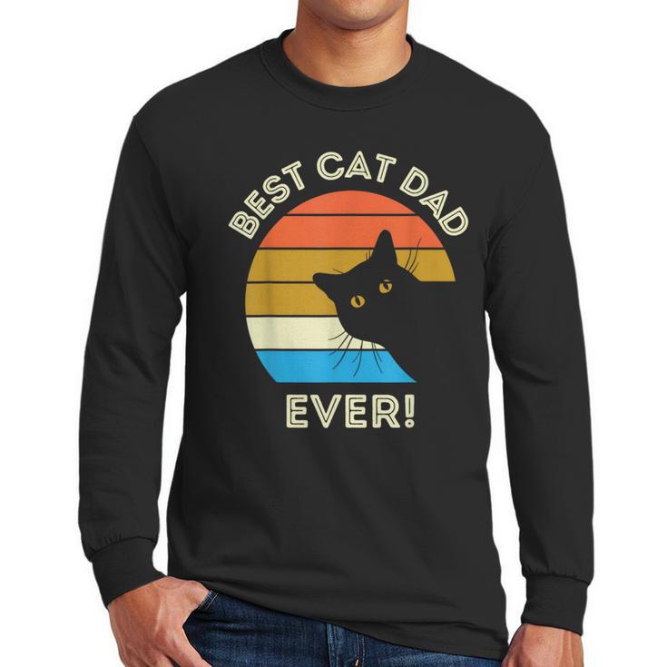 Best Cat Dad Ever Men Men Long Sleeve T-Shirt