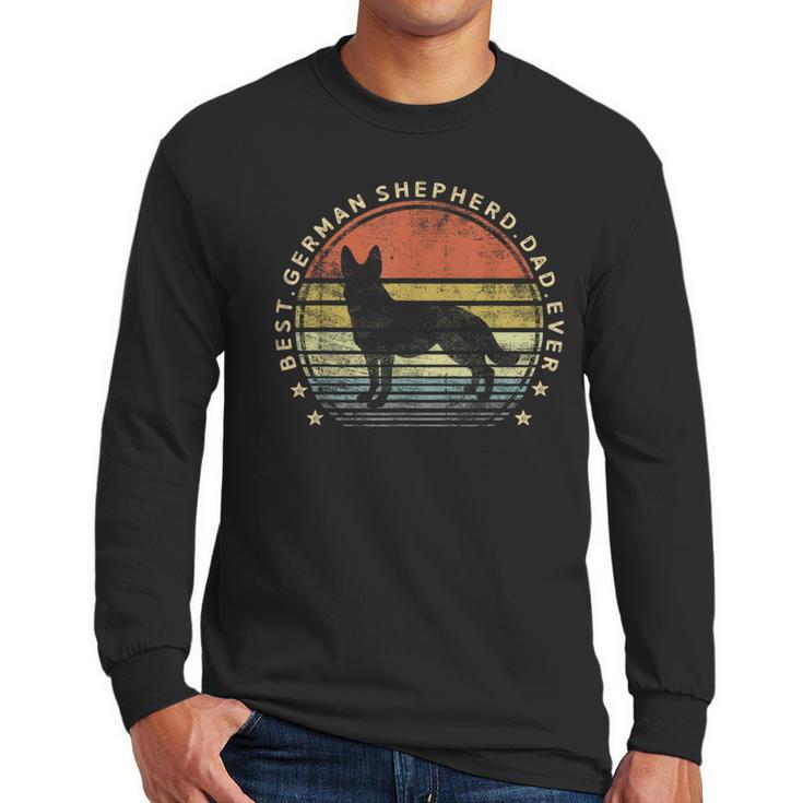 Best German Shepherd Dad Ever Daddy Dog Lover Owner Men Long Sleeve T-Shirt