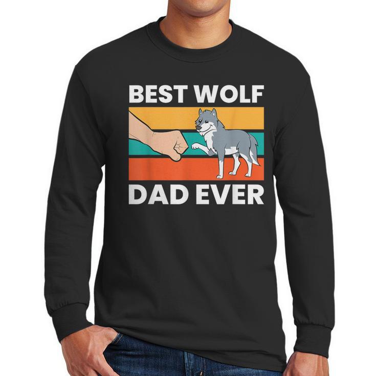 Best Wolf Dad Ever Men Long Sleeve T-Shirt