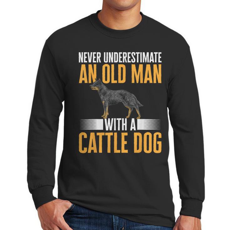 Blue Heeler Dad Australian Cattle Dog Men Men Long Sleeve T-Shirt
