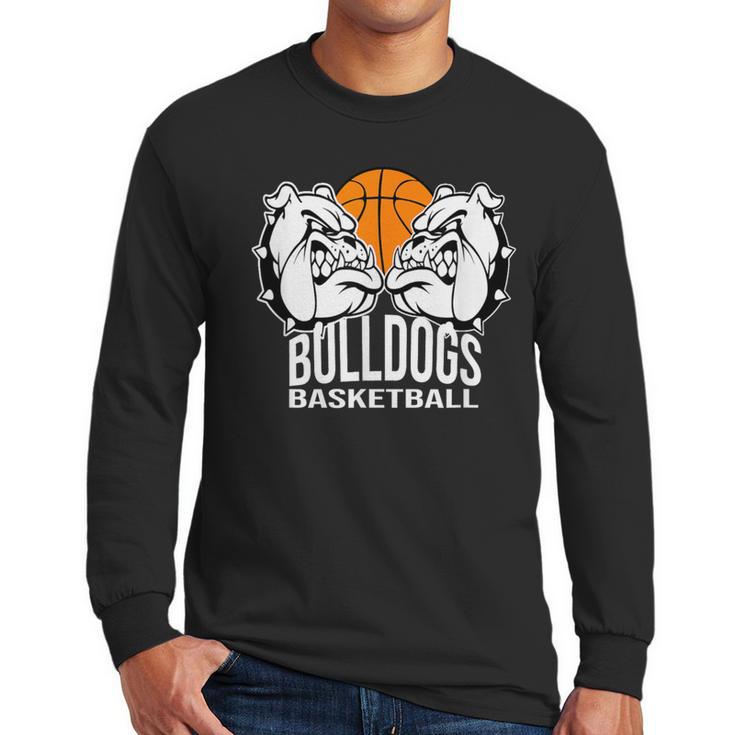 Bulldogs Basketball Shirt Basketball Mom Dad Players Tshirt Men Long Sleeve T-Shirt