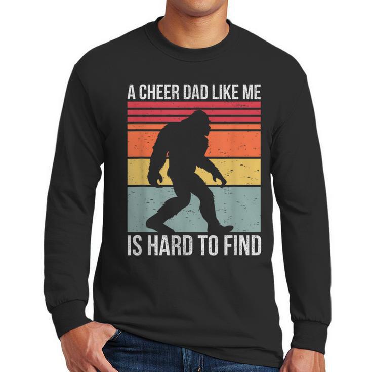 Cheer Dad Cheerleading Bigfoot Men Long Sleeve T-Shirt
