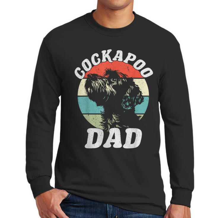 Cockapoo Dad Dog Father's Day Vintage Pet Men Women Kids Men Long Sleeve T-Shirt