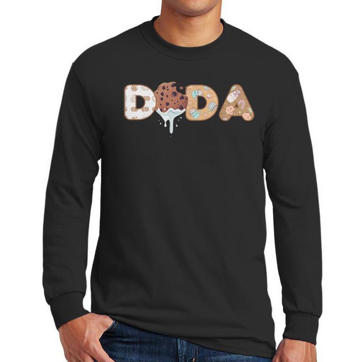 Cookies Dada 1st Birthday Milk Party Family Matching Men Long Sleeve T-Shirt