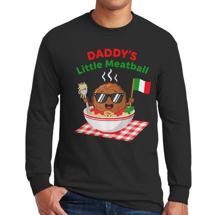 Couple Daddy's Little Meatball Italian Men Men Long Sleeve T-Shirt