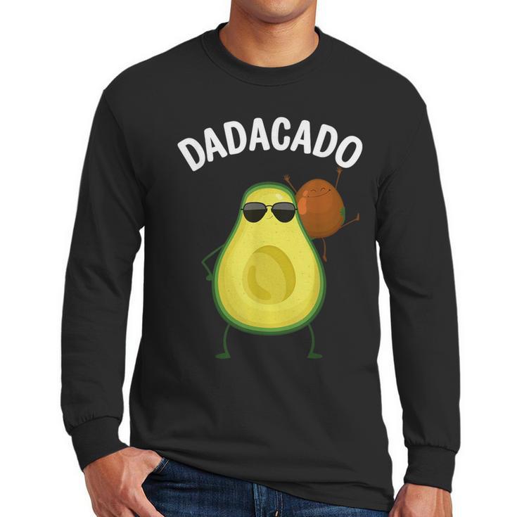 Cute Avocado For Dad Men Fruit Avocado Pear Lovers Men Long Sleeve T-Shirt