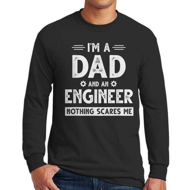 Cute Engineer Dad Men Father's Day Mechanical Engineering Men Long Sleeve T-Shirt