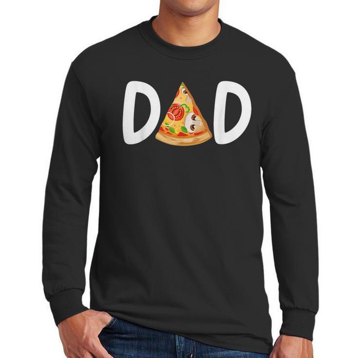 Dad Birthday Pizza 1st Birthday Pizza Family Matching Men Long Sleeve T-Shirt