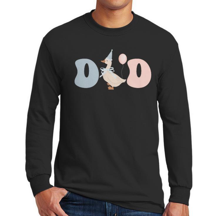 Dad Daddy Of The Birthday Silly Goose Family Men Long Sleeve T-Shirt