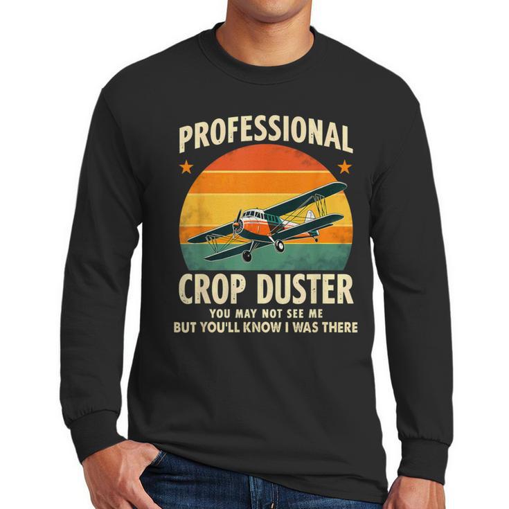 Dad Joke Farter Professional Crop Duster Men Long Sleeve T-Shirt