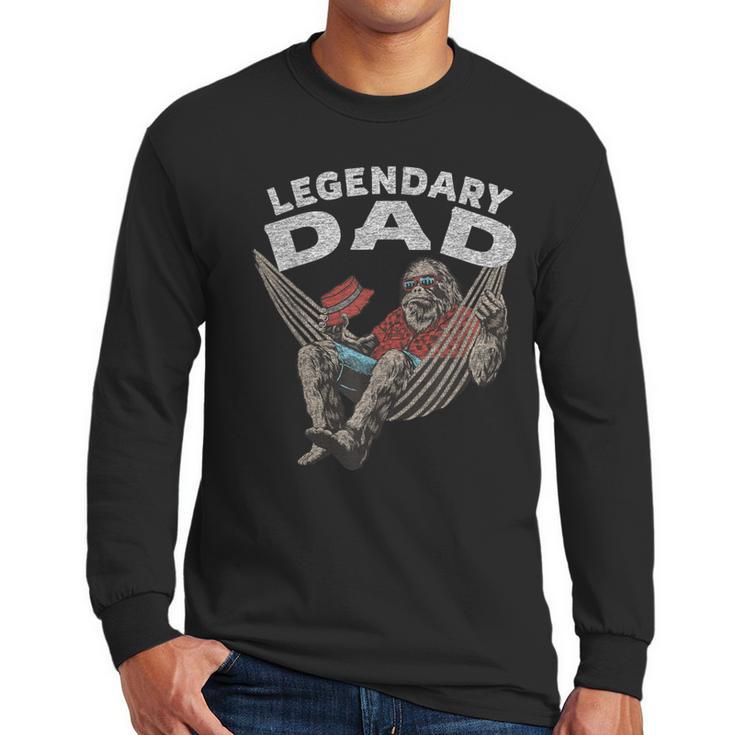 Dad Legendary Saying Men Long Sleeve T-Shirt