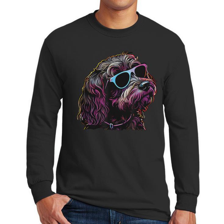 Dad Mom Cool Dog Sunglasses Cockapoo Men Long Sleeve T-Shirt