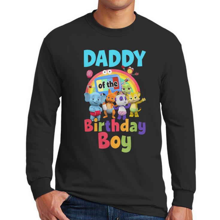 Dad And Mom Daddy Of The Birthday Boy Family Party Decor Men Long Sleeve T-Shirt