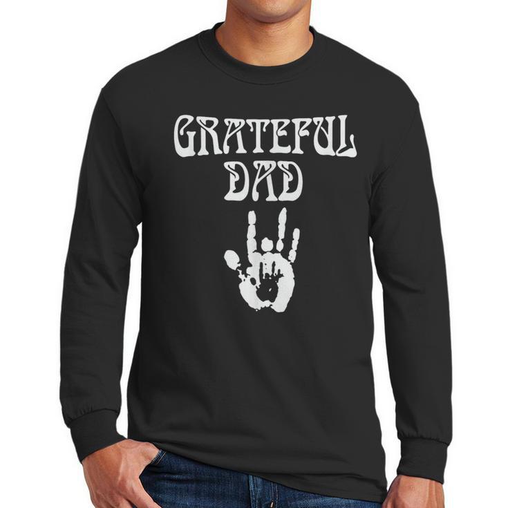 Dad Retro Distressed Grateful Dad Men Long Sleeve T-Shirt