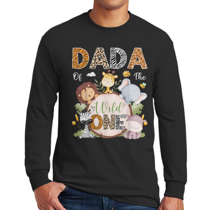 Dada Of The Wild One 1St Birthday Safari Jungle Animals Men Long Sleeve T-Shirt