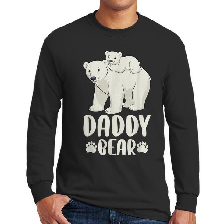 Daddy Bear And Cub Polar Bear Men Long Sleeve T-Shirt