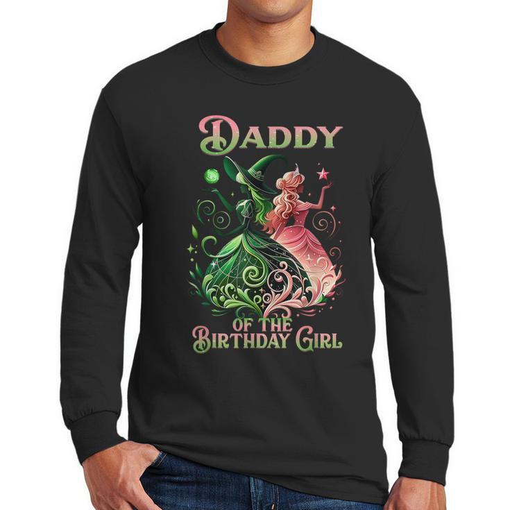 Daddy Of The Birthday Girl Pink And Green Family Matching Men Long Sleeve T-Shirt