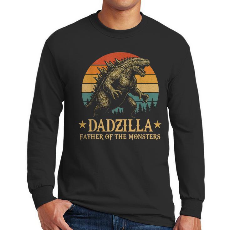Dadzilla-Father Of The Monsters Dad Father's Day Men Long Sleeve T-Shirt