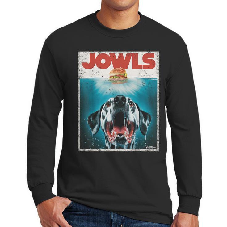 Dalmatian Jowls Cute Paws Spot Dog Mom Top Dog Dad Men Long Sleeve T-Shirt