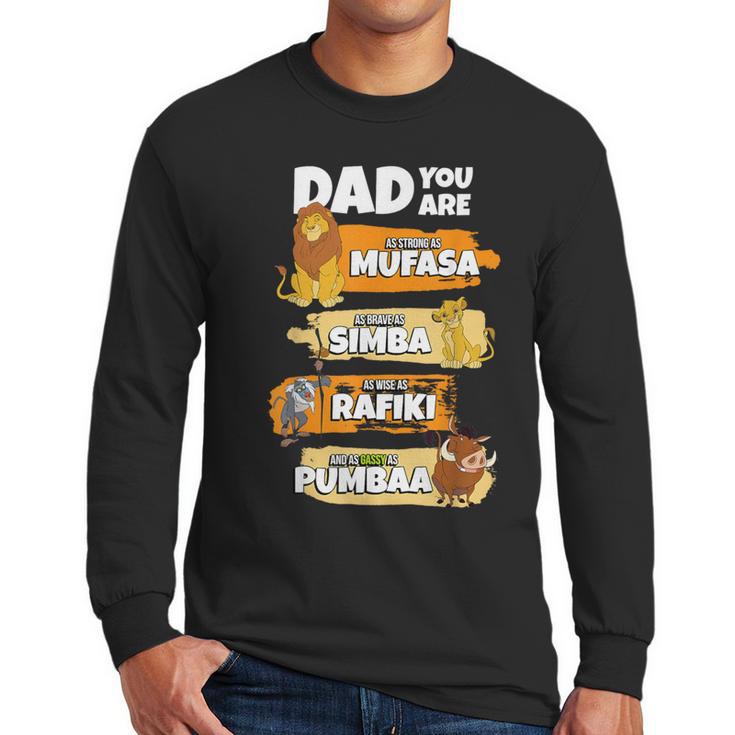 Disney The Lion King Dad You Are Word Stack Men Long Sleeve T-Shirt