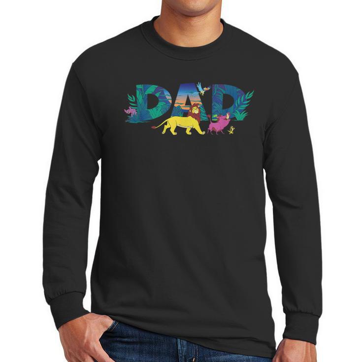 Disney The Lion King Simba & Pals Dad Father's Day Birthday Men Long Sleeve T-Shirt