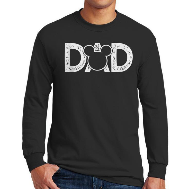 Disney Mickey Mouse Dad Small Men Long Sleeve T-Shirt