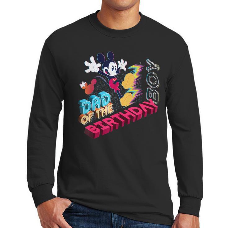 Disney Mickey Mouse Family Star Dad Of The Birthday Boy Men Long Sleeve T-Shirt