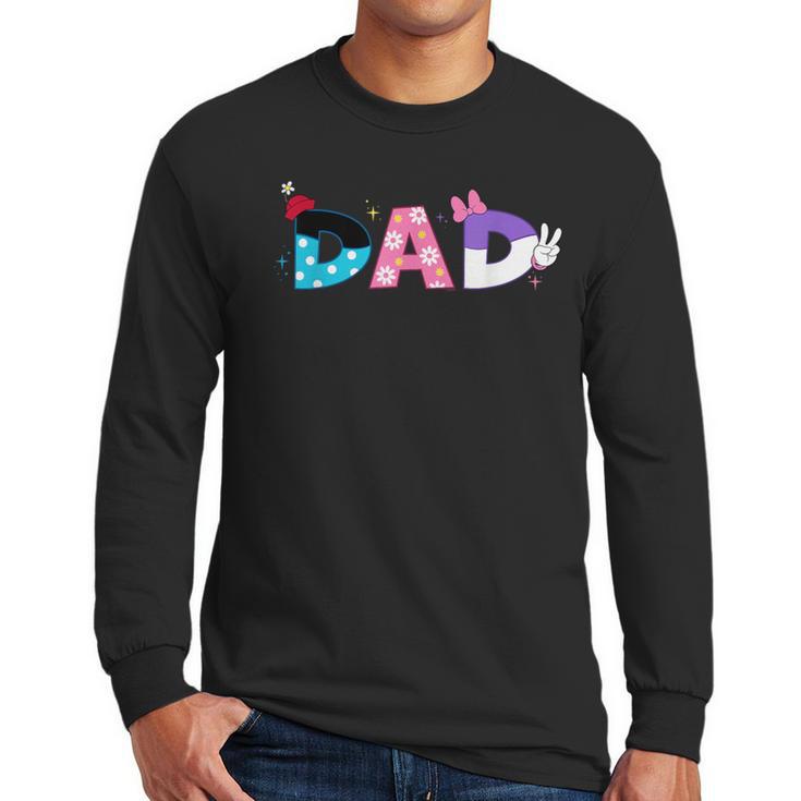 Disney Minnie Mouse And Daisy Duck Dad Father's Day Birthday Men Long Sleeve T-Shirt