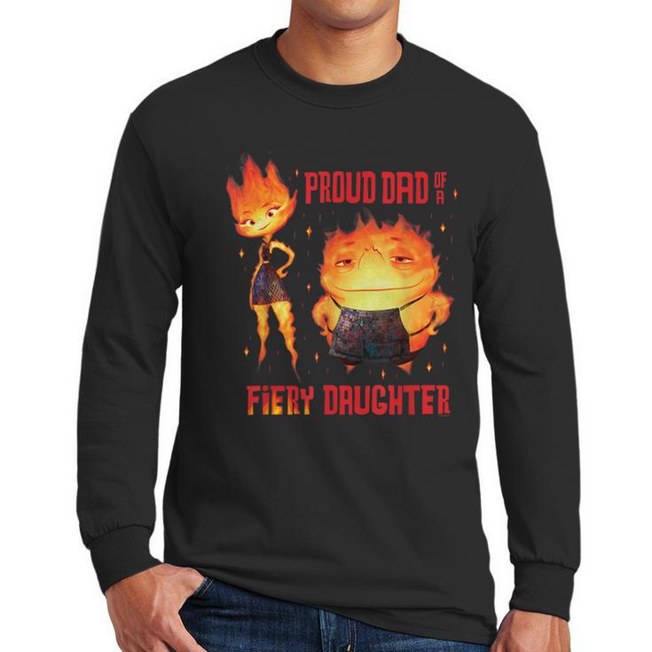 Disney And Pixar’s Elemental Proud Dad Of a Fiery Daughter Men Long Sleeve T-Shirt