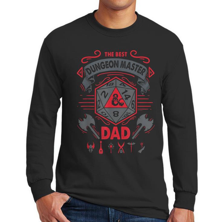 Dungeons & Dragons The Best Dungeon Master Dad Die Logo Men Long Sleeve T-Shirt