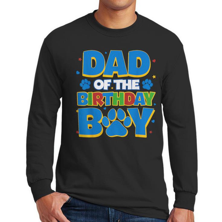 Family Matching Party Shirt Dad Of The Birthday Boy Men Long Sleeve T-Shirt