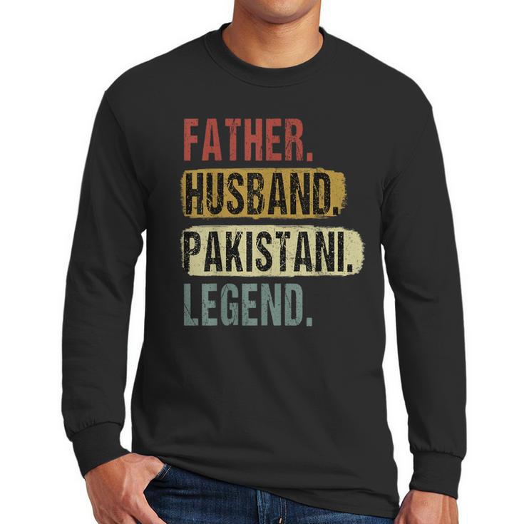 Father Husband Pakistani Legend Pakistan Dad Father's Day Men Long Sleeve T-Shirt