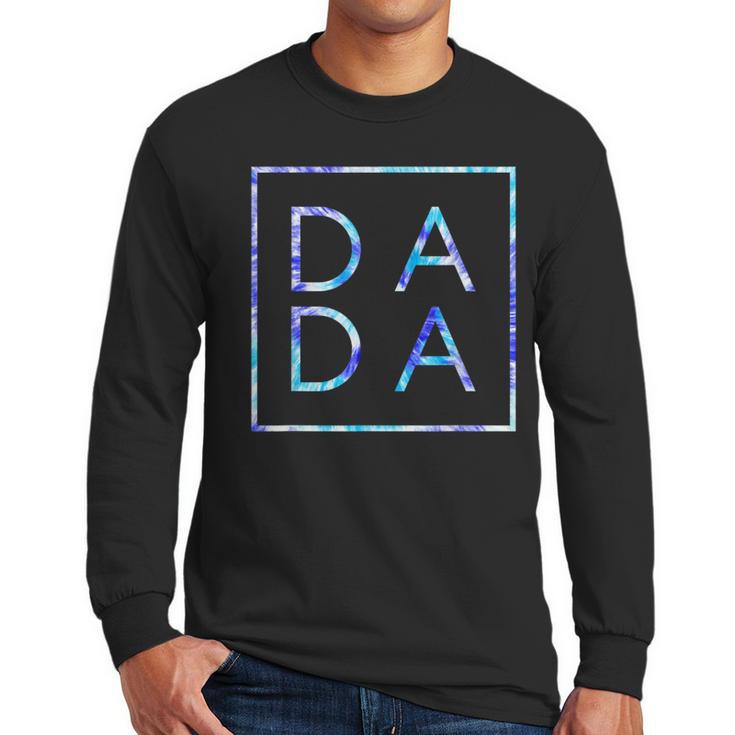 Father's Day For New Dad Dada Him Papa Tie Dye Dada Small Men Long Sleeve T-Shirt
