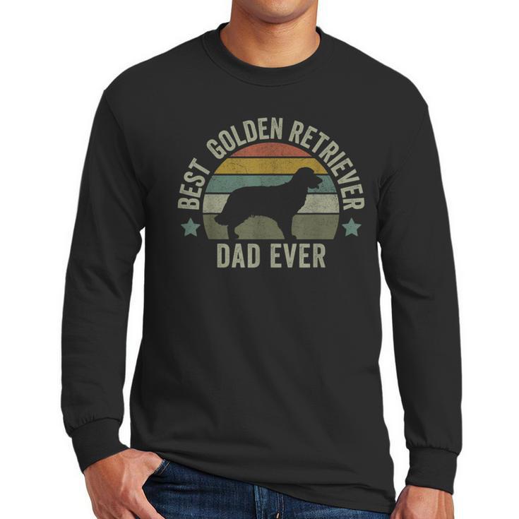 Golden Retriever Dad Dog Shirt Fathers Day Doggy Men Long Sleeve T-Shirt