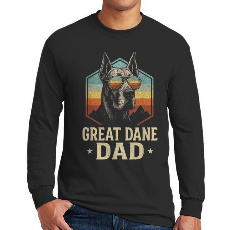 Great Dane Dad Vintage Men Long Sleeve T-Shirt