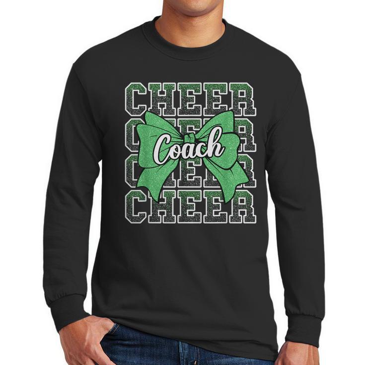 Green Sport Loud Proud Cheer Coach Dad Father's Day Men Long Sleeve T-Shirt