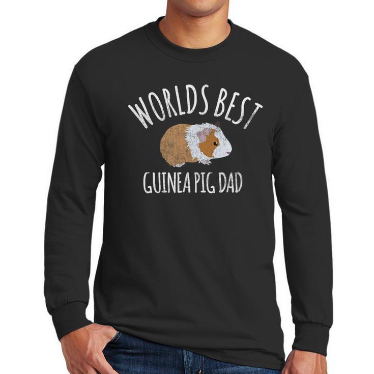 Guinea Pig Apparel Men Boys Worlds Best Guinea Pig Dad Gift Men Long Sleeve T-Shirt