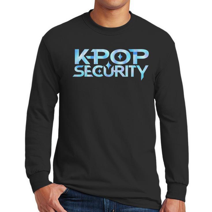 K-Pop Security Mom Dad Kids Birthday Concert Staff Men Long Sleeve T-Shirt