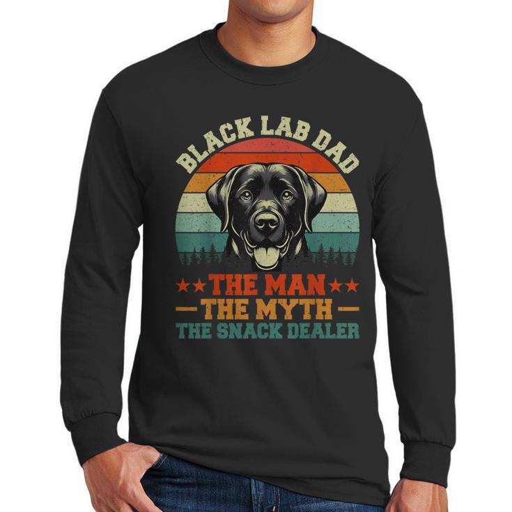 Labrador Retriever Dad Black Lab Dad Men Long Sleeve T-Shirt