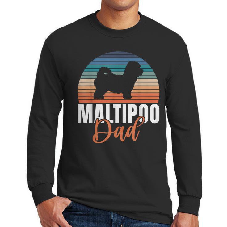 Maltipoo Dad Men Long Sleeve T-Shirt