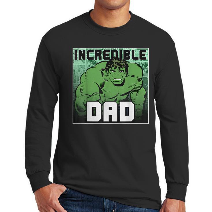 Marvel Comics Avengers Father's Day Hulk Incredible Dad Men Long Sleeve T-Shirt