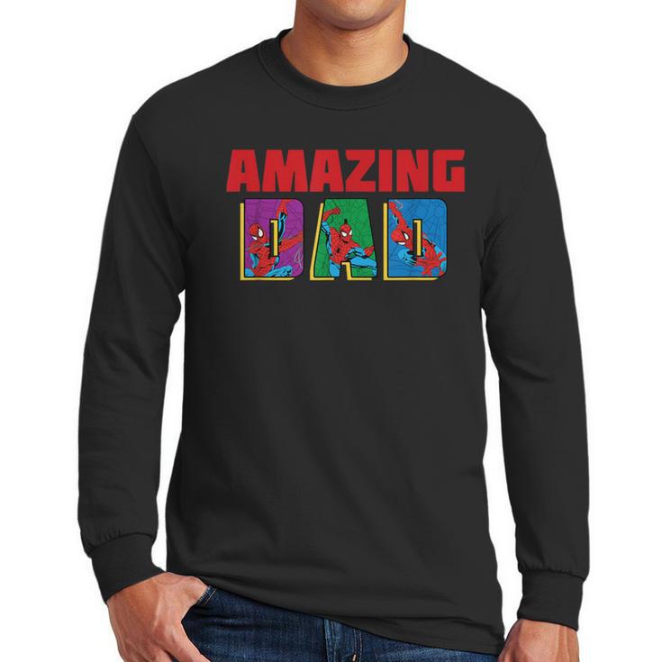 Marvel Spider-Man Amazing Dad Birthday Father’s Day Men Long Sleeve T-Shirt