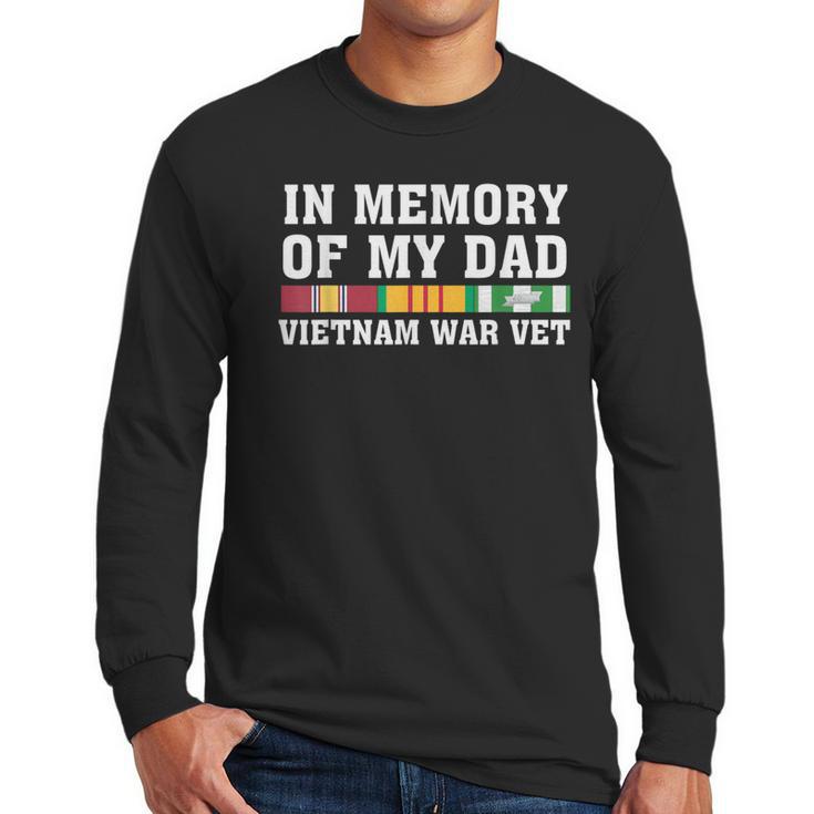 In Memory Of My Dad Vietnam Veteran Family Matching Men Long Sleeve T-Shirt